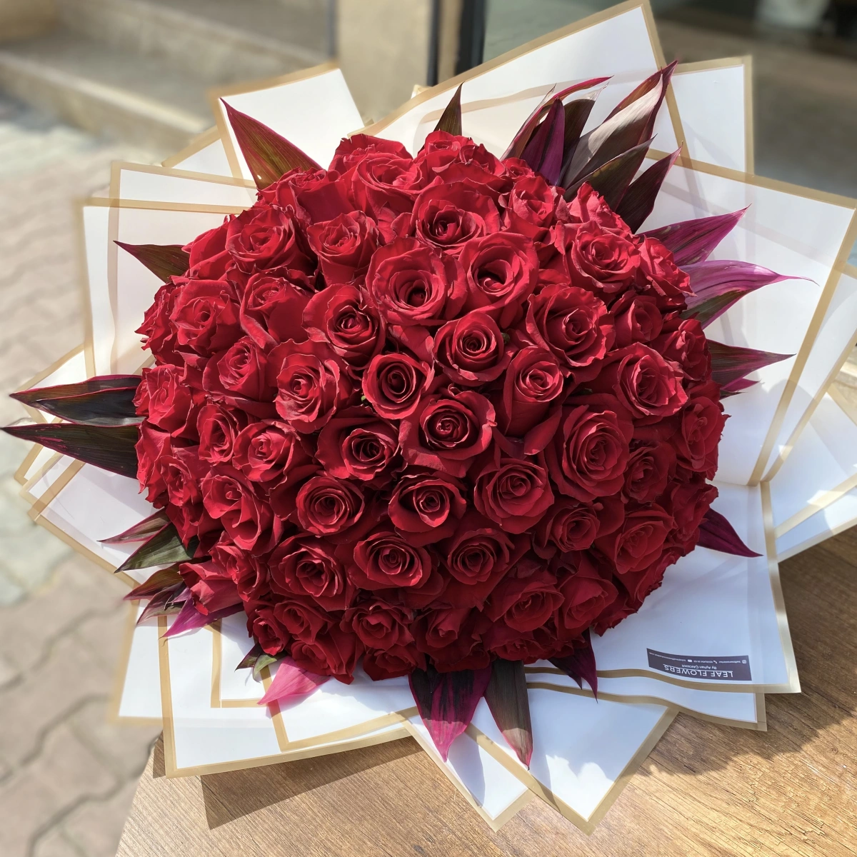 باقة ورود كينيا حمراء
