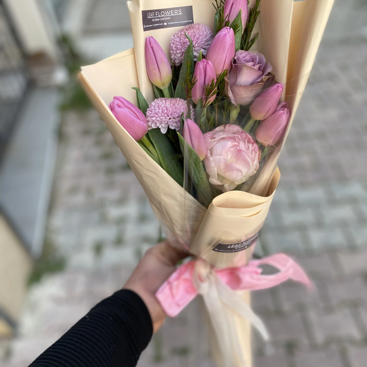 Small Lilac Tulip Bouquet