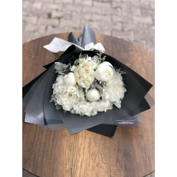 White Peony Bouquet