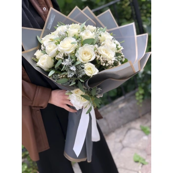 Beyaz Gül Buketi
