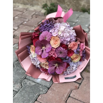 Lila Fuchsia Bouquet