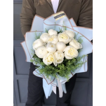 White Peony Bouquet
