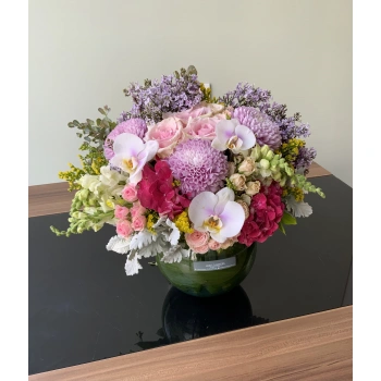 Terrarium Spring Flower Arrangement