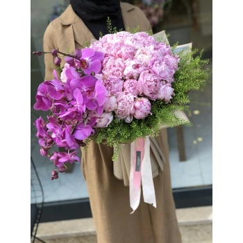 Peony Orchid Bouquet
