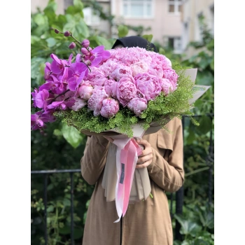 Peony Orchid Bouquet