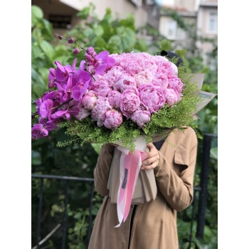Peony Orchid Bouquet