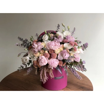 Peony Season Arrangement in the Box