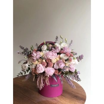 Peony Season Arrangement in the Box