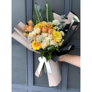 Orange Yellow Seasonal Bouquet
