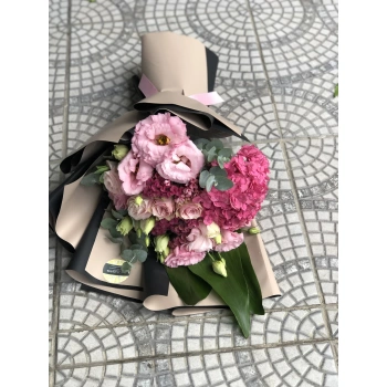 Pembe Fuşya Bahar Buketi