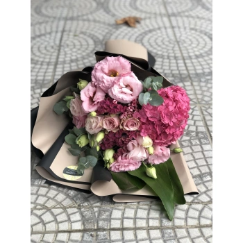 Pembe Fuşya Bahar Buketi