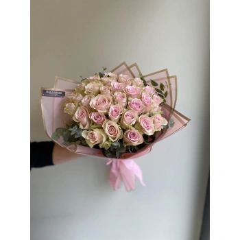 Pink Cream Rose Bouquet
