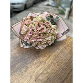 Pink Cream Rose Bouquet
