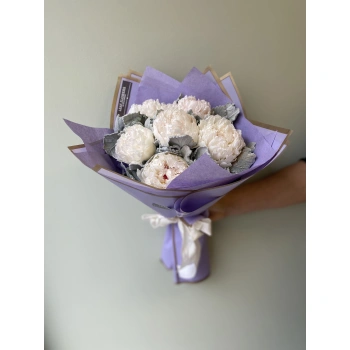 White Lilac Peony