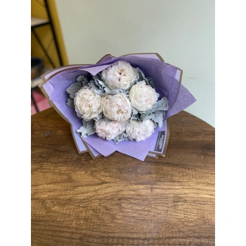 White Lilac Peony