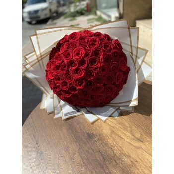 Kırmızı Vip Gül Buketi