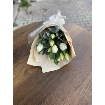 White Tulip Bouquet