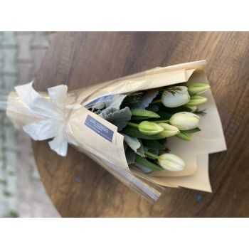 White Tulip Bouquet