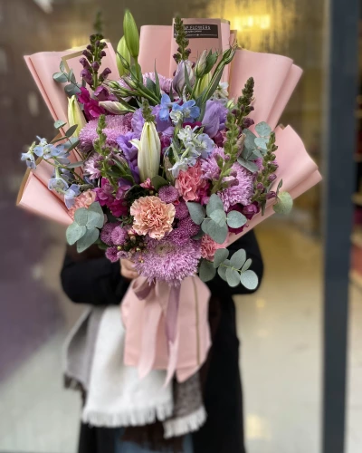 Pembe Bahar Kokulu Buket