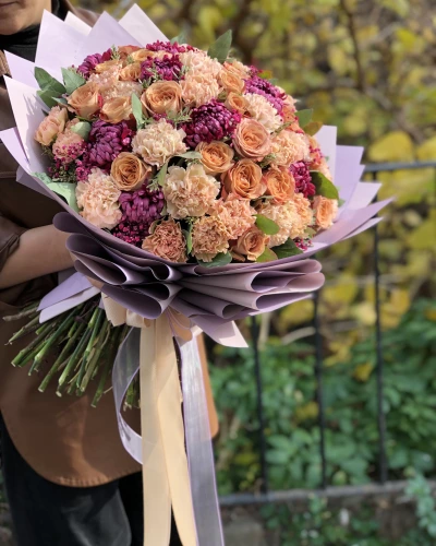 Cappuccino Güllü Karışık Buket