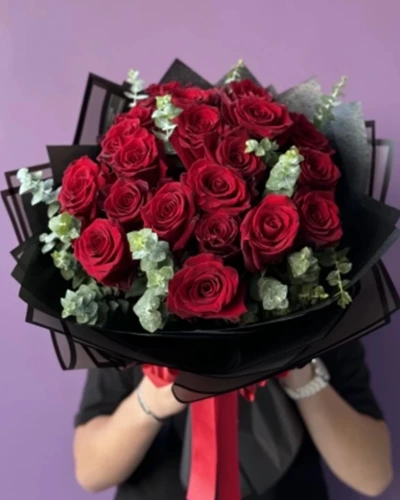 21 Kırmızı Gül Buketi