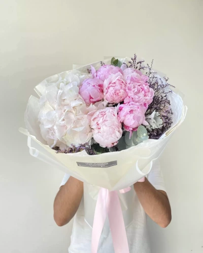 Beyaz Ortanca Pembe Şakayık