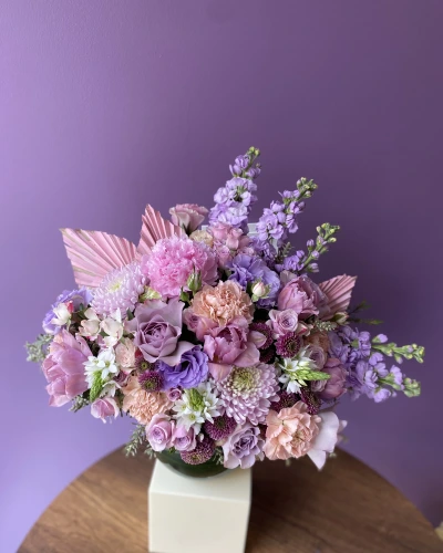 Pembe Lila Fanus Aranjman