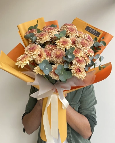 Sarı Krizantem Buketi