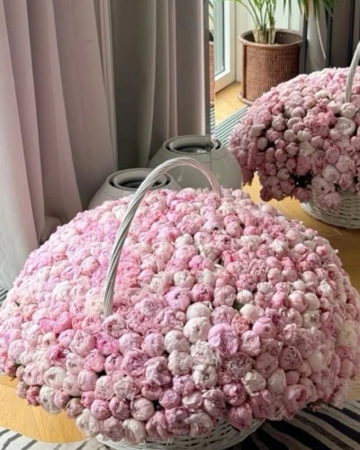 Pembe Şakayıklarla Dev Aranjman