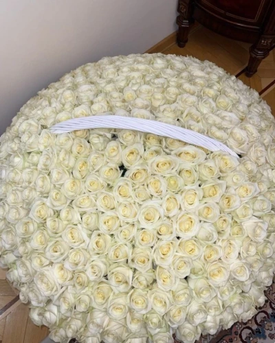 351Adet Beyaz Gül Aranjmanı