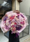 Lila Mor Renkli Bahar Buketi