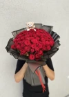 Ayıcıklı Kırmızı Gül Buketi