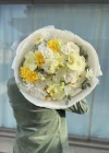Sarı Beyaz Orkideli Buket
