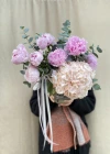 Peony Gardenia Arrangement in Vase