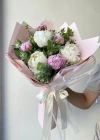Peony Pink White Medium Bouquet