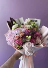 Mixed Pink Bouquet with Peonies and Lilacs