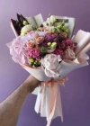 Mixed Pink Bouquet with Peonies and Lilacs