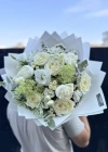 Peony Rose White Mixed Bouquet