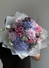 Pembe Lila Büyük Buket