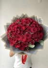 51 Kırmızı Siyah Gül Buketi