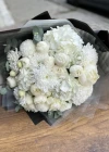 Beyaz Şakayıklı Beyaz Buket