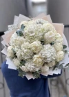 Beyazlı Şakayık Ortanca Buketi