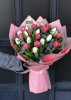 Pink and White Tulips