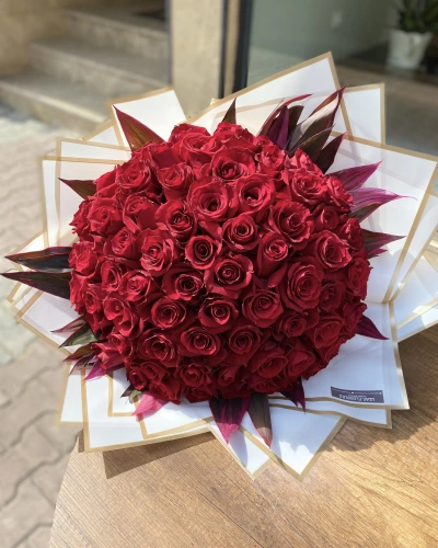 Kırmızı Kenya Gül Buketi