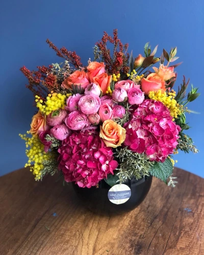 Pembe Sarı Mevsim Aranjmanı