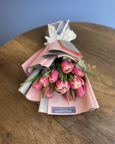 Mini Pembe Lale Buketi