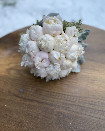 Beyaz Kelebek Gelin Buketi