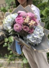 Pembe Mavi Özel Tasarım Buketi