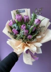 Lilac Layered Tulip Bouquet