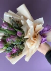 Lilac Layered Tulip Bouquet